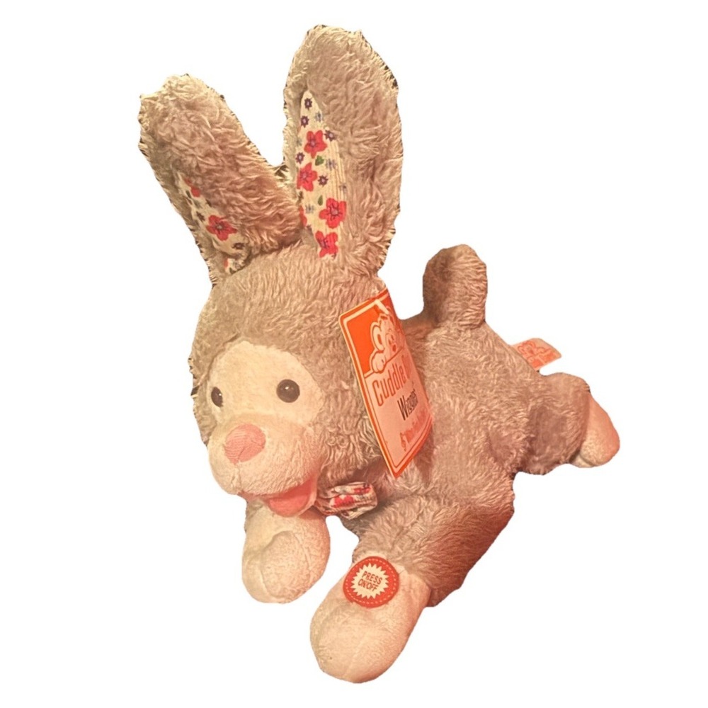 Cuddle Barn Animated Bunny Wiggles Soft Bunny Wiggles And Shakes Its Tail 10"